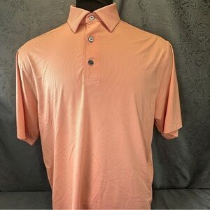 Footjoy Orange Stretch Polo Shirt L 48” Chest